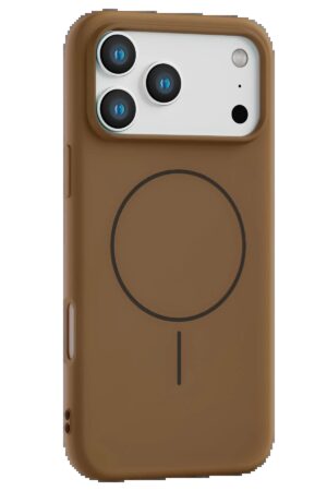 Apple iPhone 17 Pro Max Jully Magsafe Kapak - Kahverengi-(5796)
