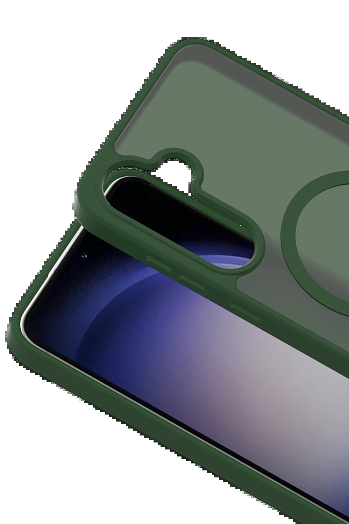 Samsung Galaxy A56 Jota Magsafe Kapak - Koyu Yeşil-(5796) - Görsel 2