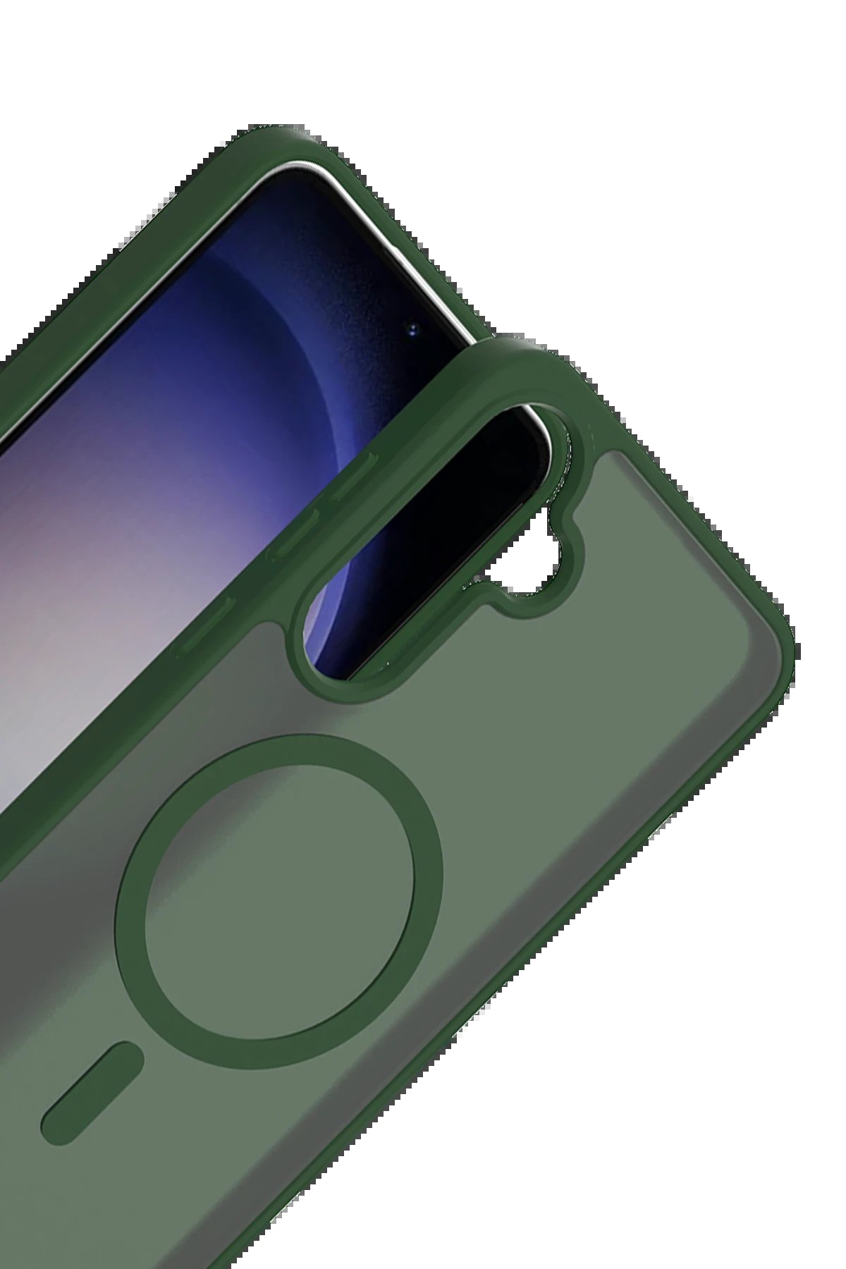 Samsung Galaxy A56 Jota Magsafe Kapak - Koyu Yeşil-(5796) - Görsel 3