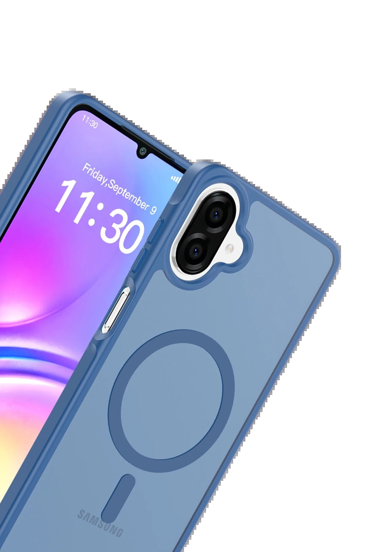 Samsung Galaxy A07 Jota Magsafe Kapak - Lacivert-(5796) - Görsel 2