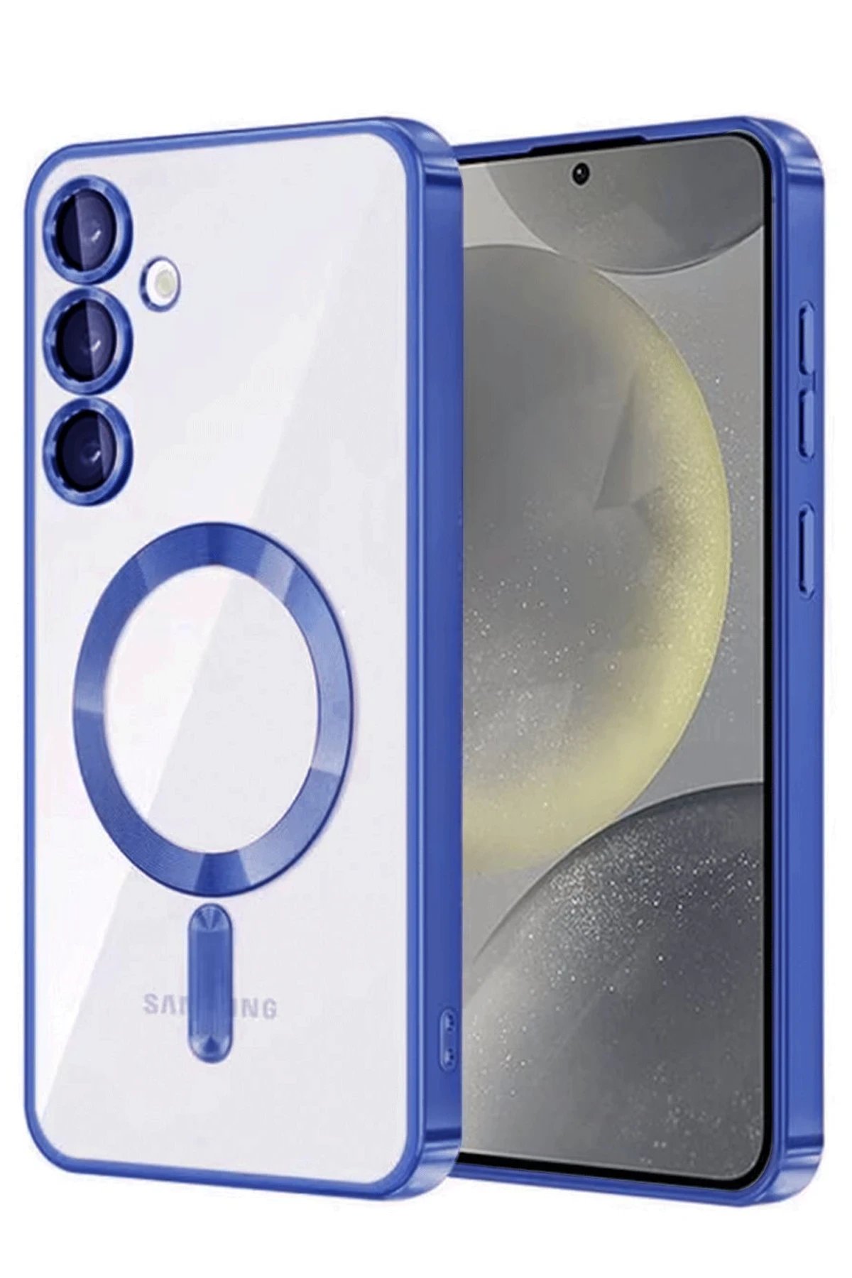 Samsung Galaxy A55 5G Kross Magneticsafe Kapak - Lacivert-(5796)