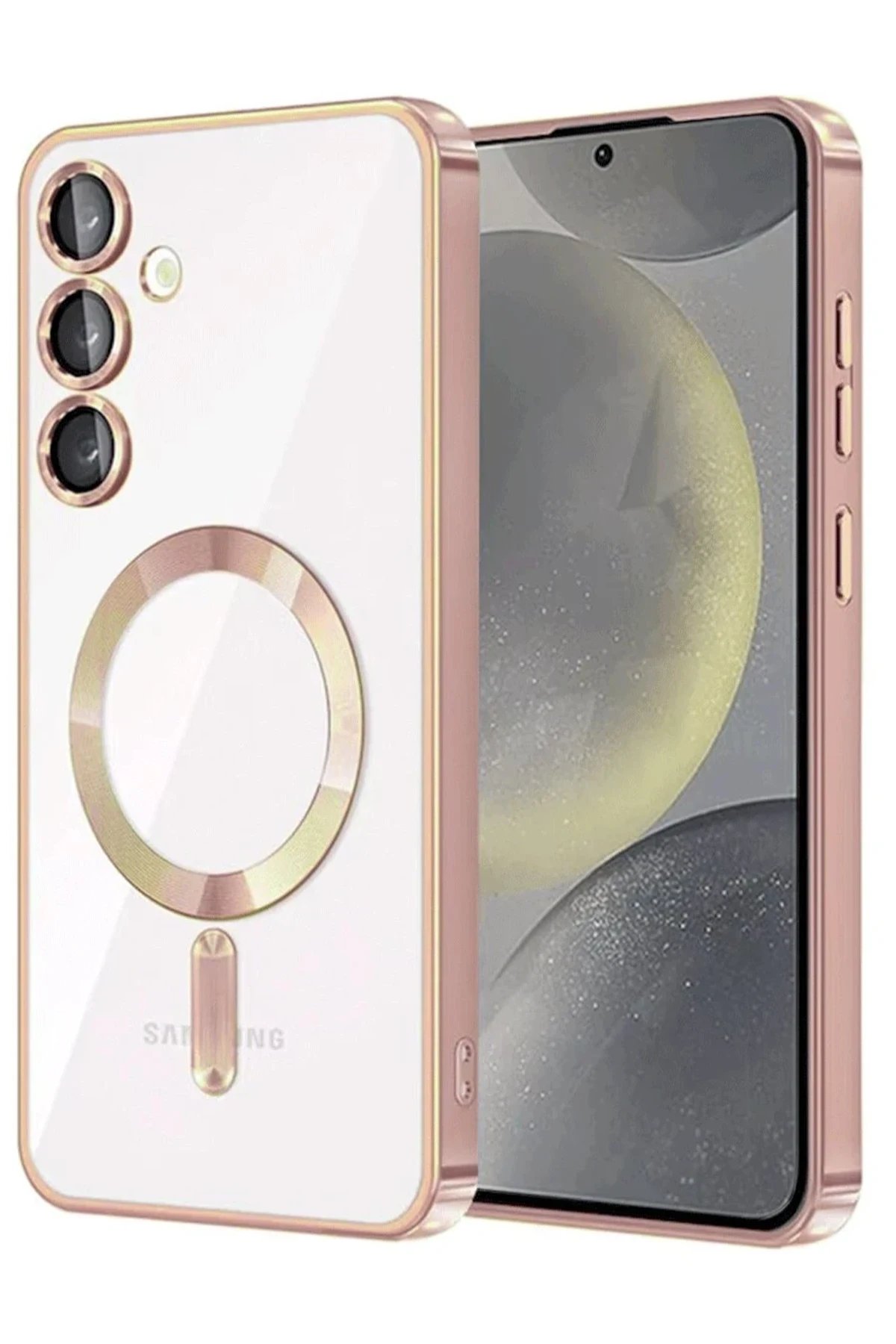 Samsung Galaxy A55 5G Kross Magneticsafe Kapak - Rose-(5796)