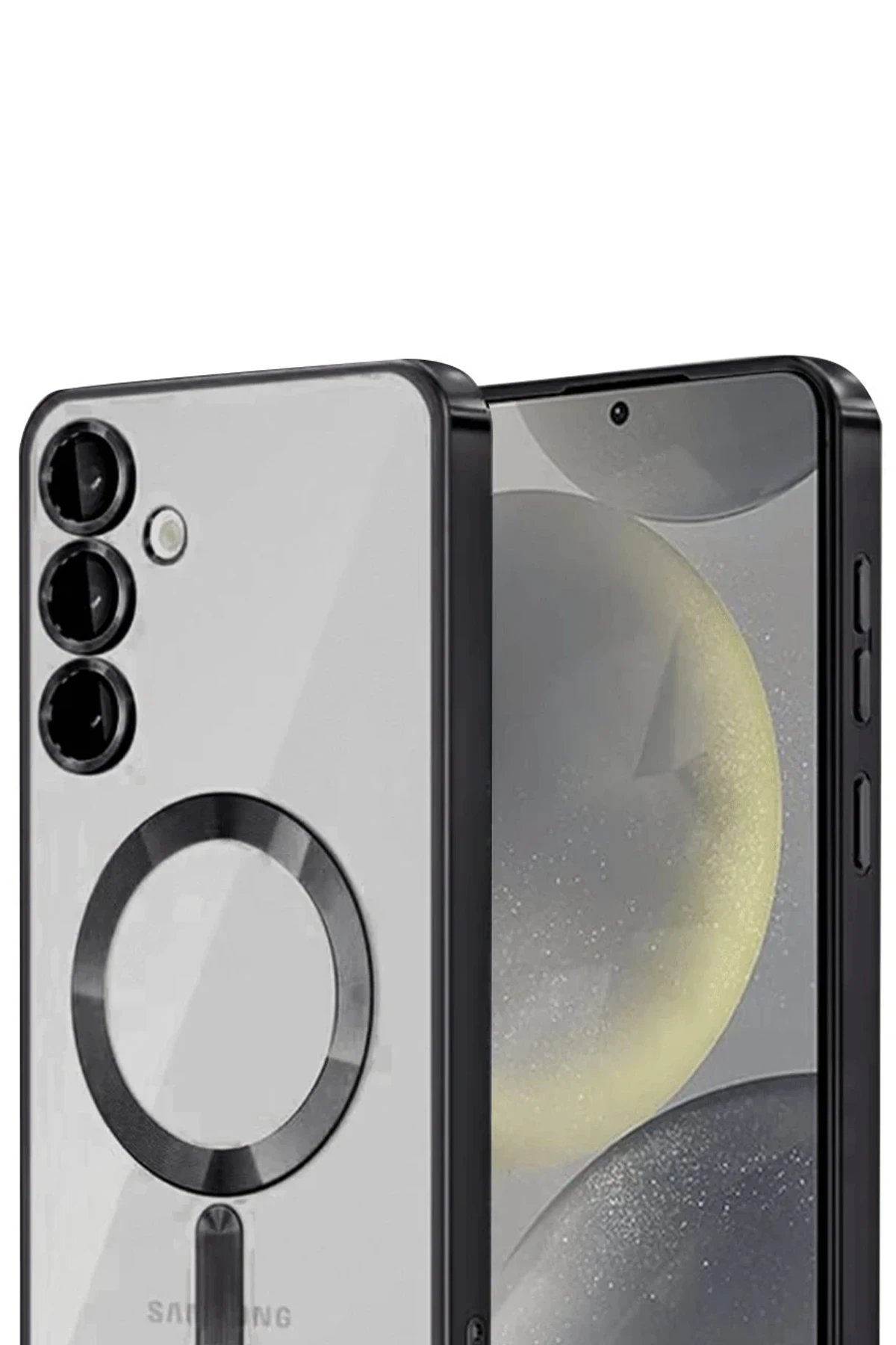 Samsung Galaxy A55 5G Kross Magneticsafe Kapak - Siyah-(5796) - Görsel 2