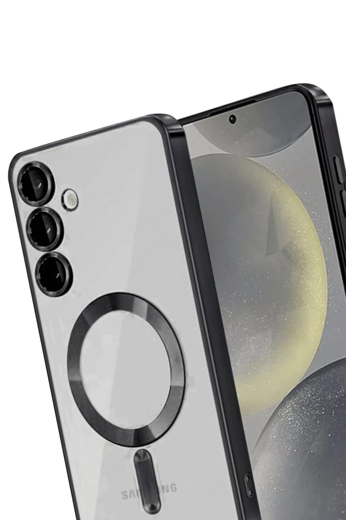 Samsung Galaxy A55 5G Kross Magneticsafe Kapak - Siyah-(5796) - Görsel 3