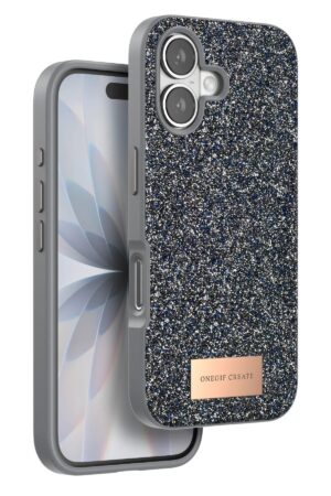 Apple iPhone 17 Bright Simli Kapak - Gümüş-(5796)