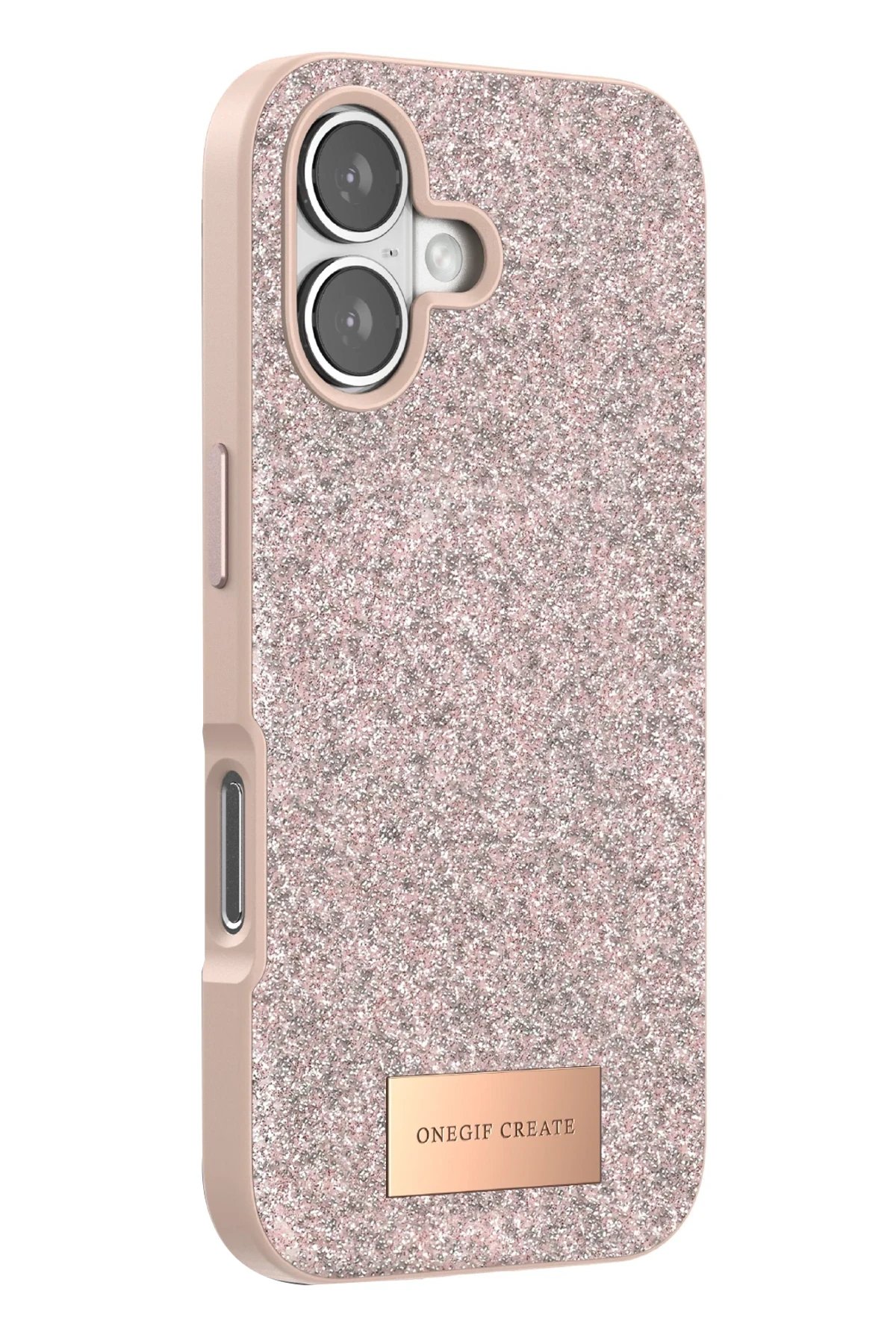 Apple iPhone 17 Bright Simli Kapak - Pembe-(5796) - Görsel 3