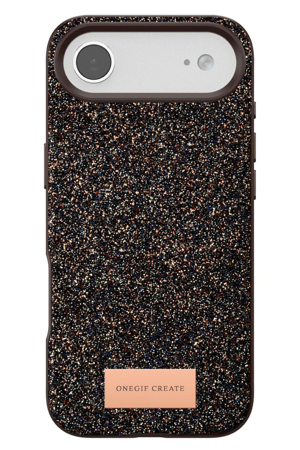 Apple iPhone 17 Air Bright Simli Kapak - Gold-(5796) - Görsel 4