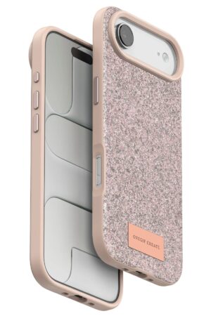 Apple iPhone 17 Air Bright Simli Kapak - Pembe-(5796)