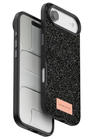 Apple iPhone 17 Air Bright Simli Kapak - Siyah-(5796)