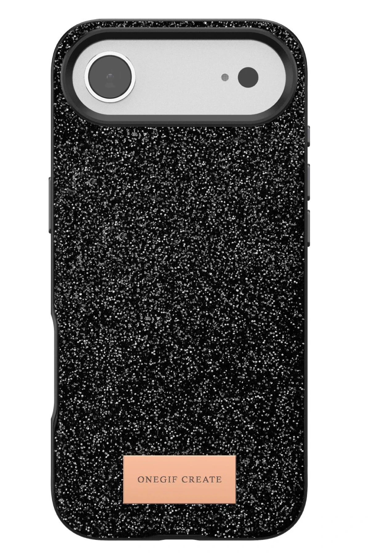 Apple iPhone 17 Air Bright Simli Kapak - Siyah-(5796) - Görsel 4