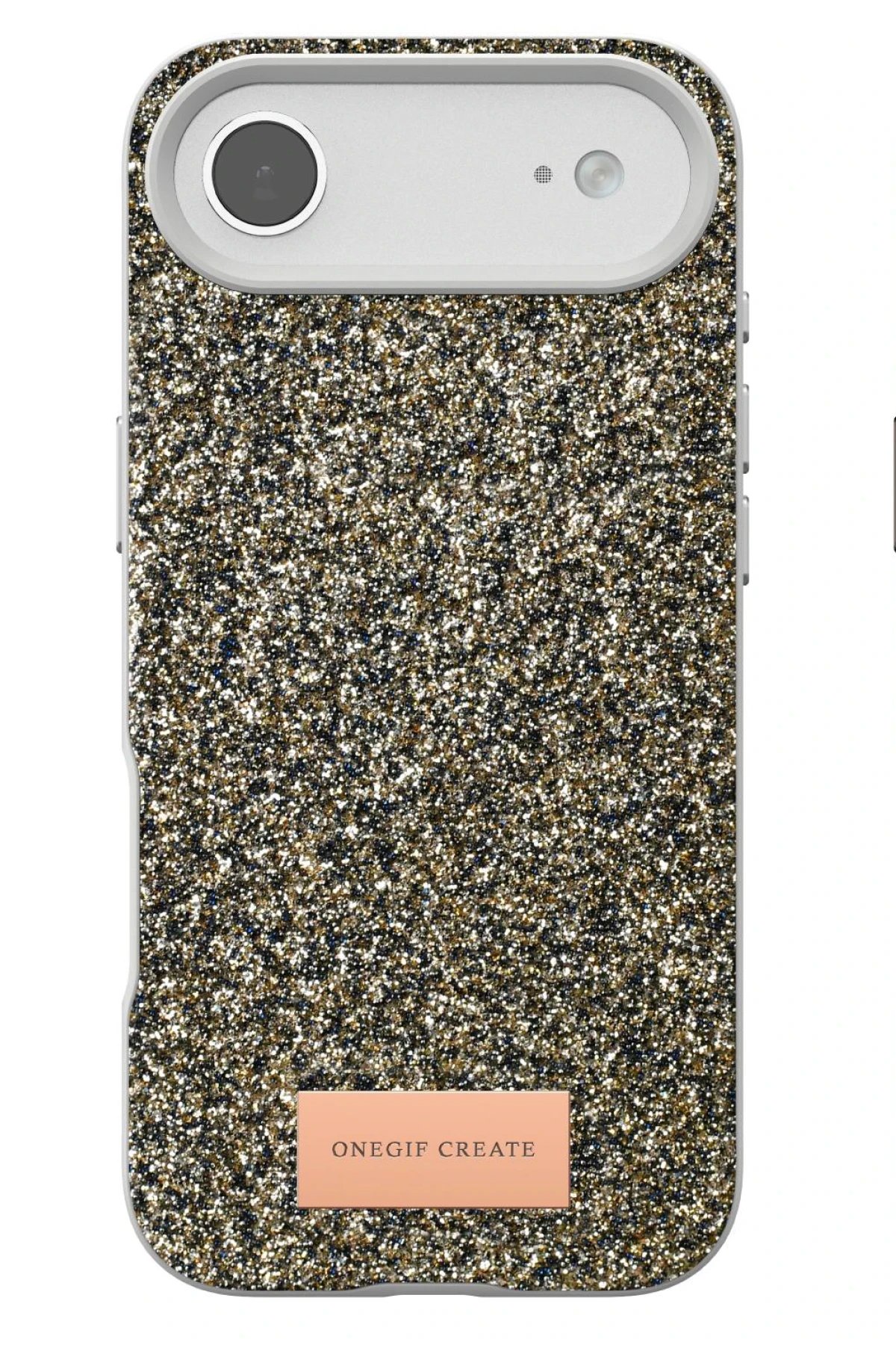 Apple iPhone 17 Air Bright Simli Kapak - Çöl Titanyum-(5796) - Görsel 4