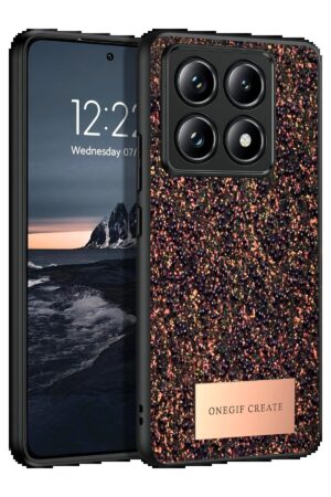 Xiaomi Mi 14T Pro Bright Simli Kapak - Derin Mor-(5796)