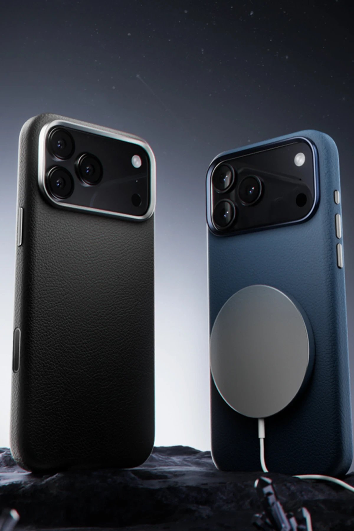 iPhone 17 Pro Wonder Deri Magsafe Kapak - Turuncu-(5796) - Görsel 4