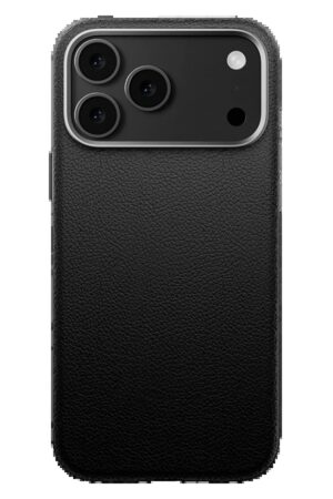 iPhone 17 Pro Max Wonder Deri Magsafe Kapak - Siyah-(5796)