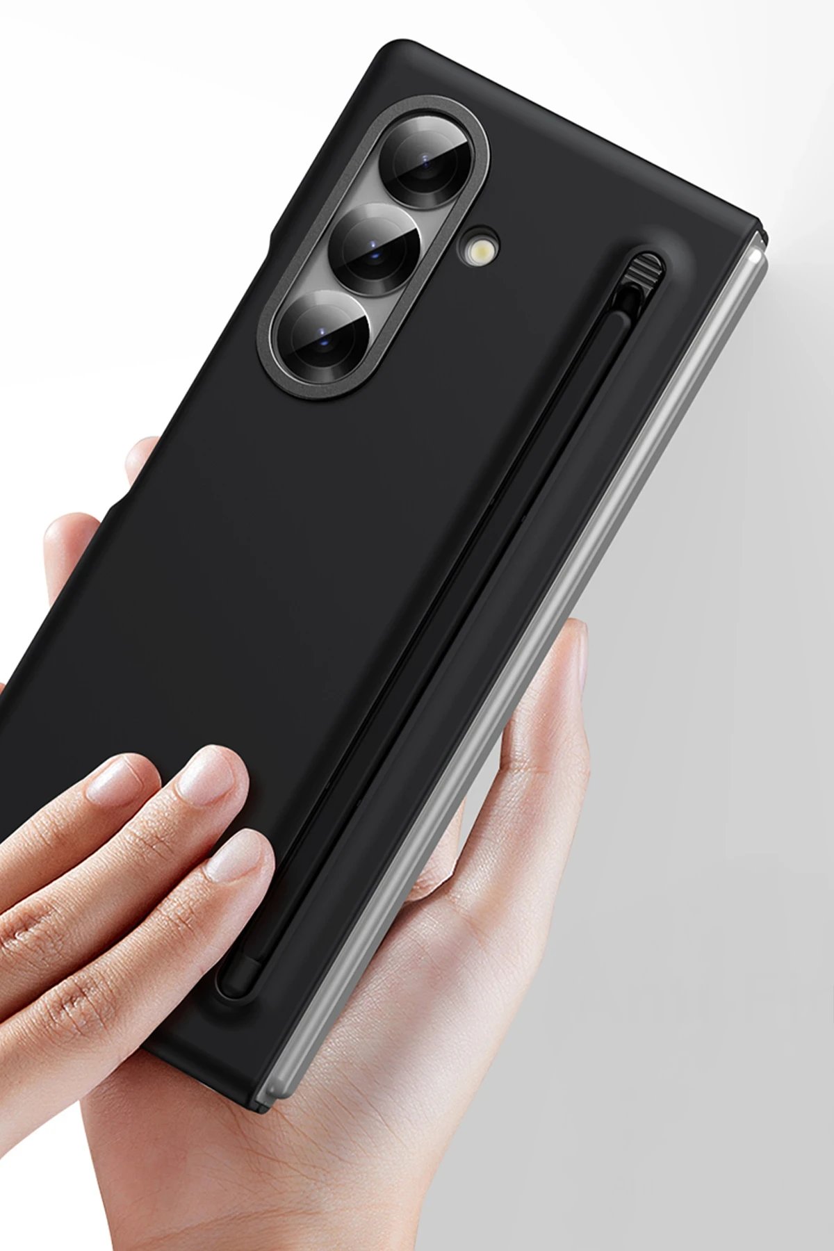 Samsung Galaxy Z Fold 6 Hole Fold Kapak - Siyah-(5796) - Görsel 4