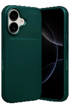 Apple iPhone 17 Auto Focus Karbon Kapak - Koyu Yeşil-(5796)