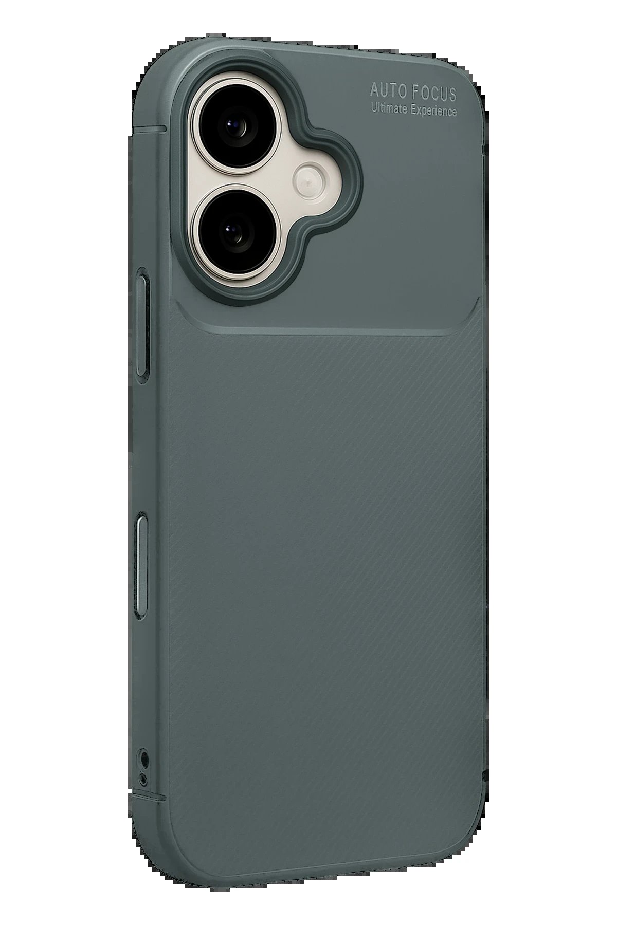 Apple iPhone 17 Auto Focus Karbon Kapak - Gri-(5796) - Görsel 3