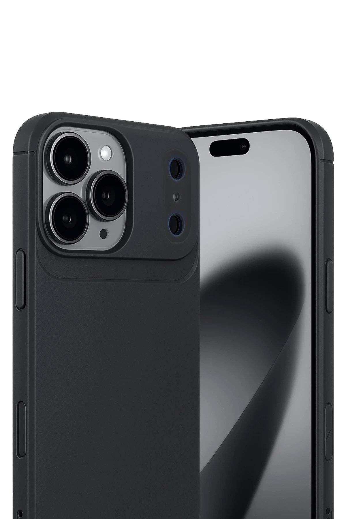 Apple iPhone 17 Pro Auto Focus Karbon Kapak - Siyah-(5796)