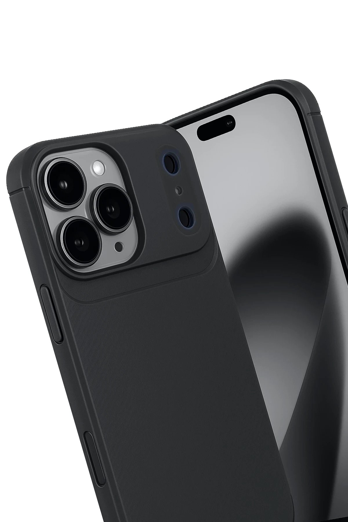 Apple iPhone 17 Pro Auto Focus Karbon Kapak - Siyah-(5796) - Görsel 2