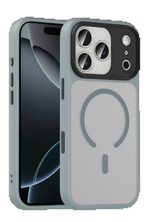 Apple iPhone 17 Pro Megane Magsafe Kapak - Titan Gri-(5796)