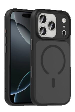 Apple iPhone 17 Pro Max Megane Magsafe Kapak - Siyah-(5796)