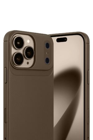 Apple iPhone 17 Pro Auto Focus Karbon Kapak - Kahverengi-(5796)