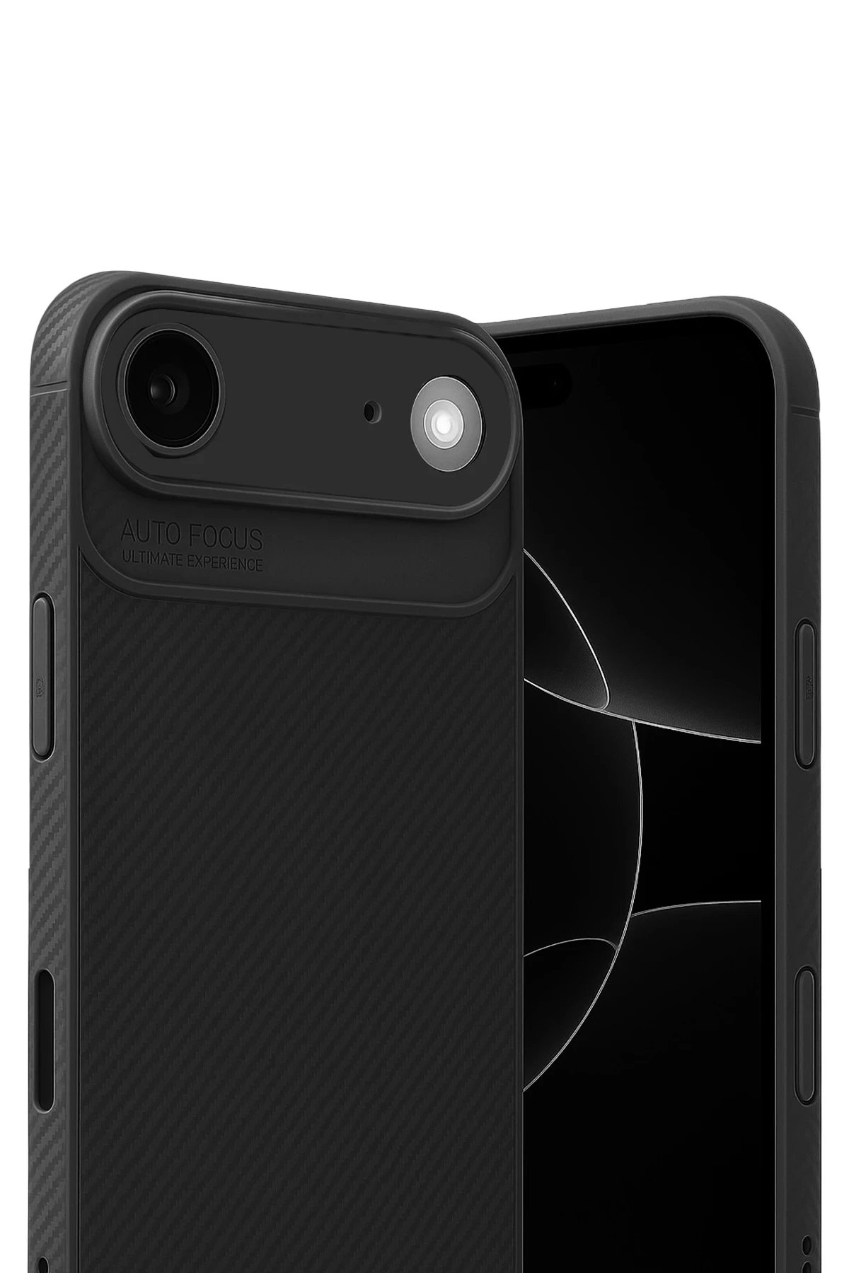 Apple iPhone 17 Air Auto Focus Karbon Kapak - Siyah-(5796)