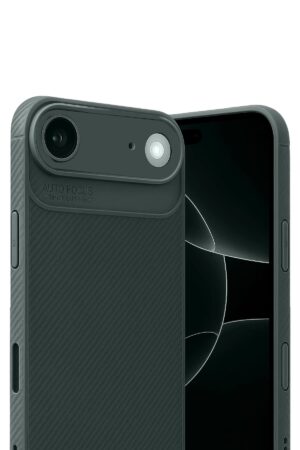 Apple iPhone 17 Air Auto Focus Karbon Kapak - Koyu Yeşil-(5796)