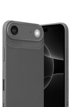 Apple iPhone 17 Air Auto Focus Karbon Kapak - Gri-(5796)