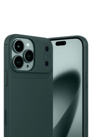 Apple iPhone 17 Pro Max Auto Focus Karbon Kapak - Koyu Yeşil-(5796)