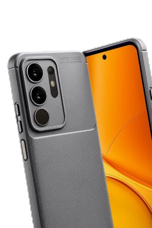 Vivo Y29S Auto Focus Karbon Kapak - Gri-(5796)