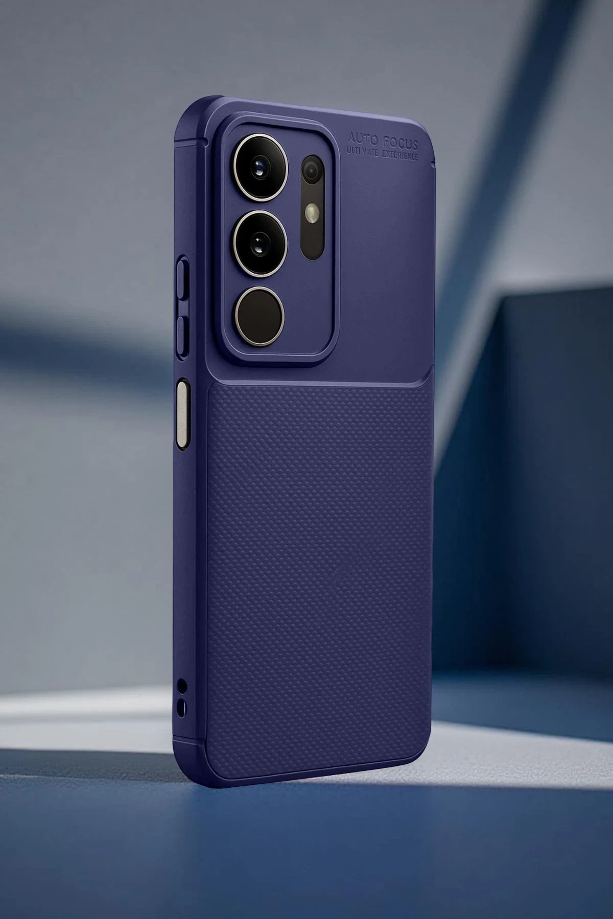 Vivo Y29 4G Auto Focus Karbon Kapak - Lacivert-(5796)