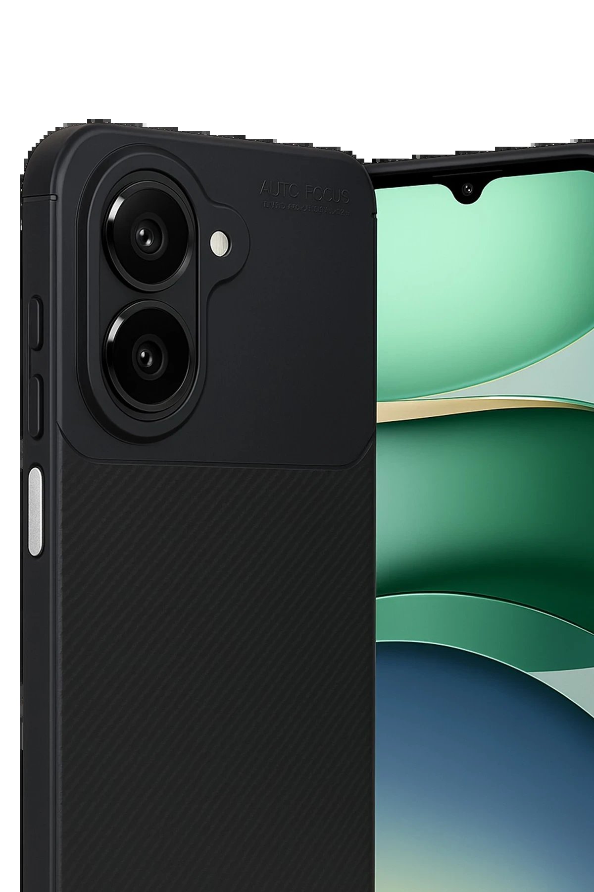 Xiaomi Redmi A5 4G Auto Focus Karbon Kapak - Siyah-(5796) - Görsel 3