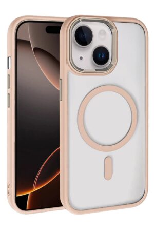 Apple iPhone 14 Terea Magsafe Kapak - Gold-(5796)