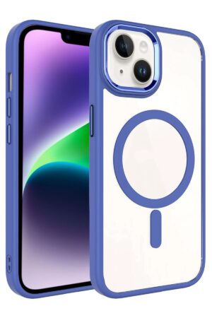 Apple iPhone 14 Terea Magsafe Kapak - Mavi-(5796)