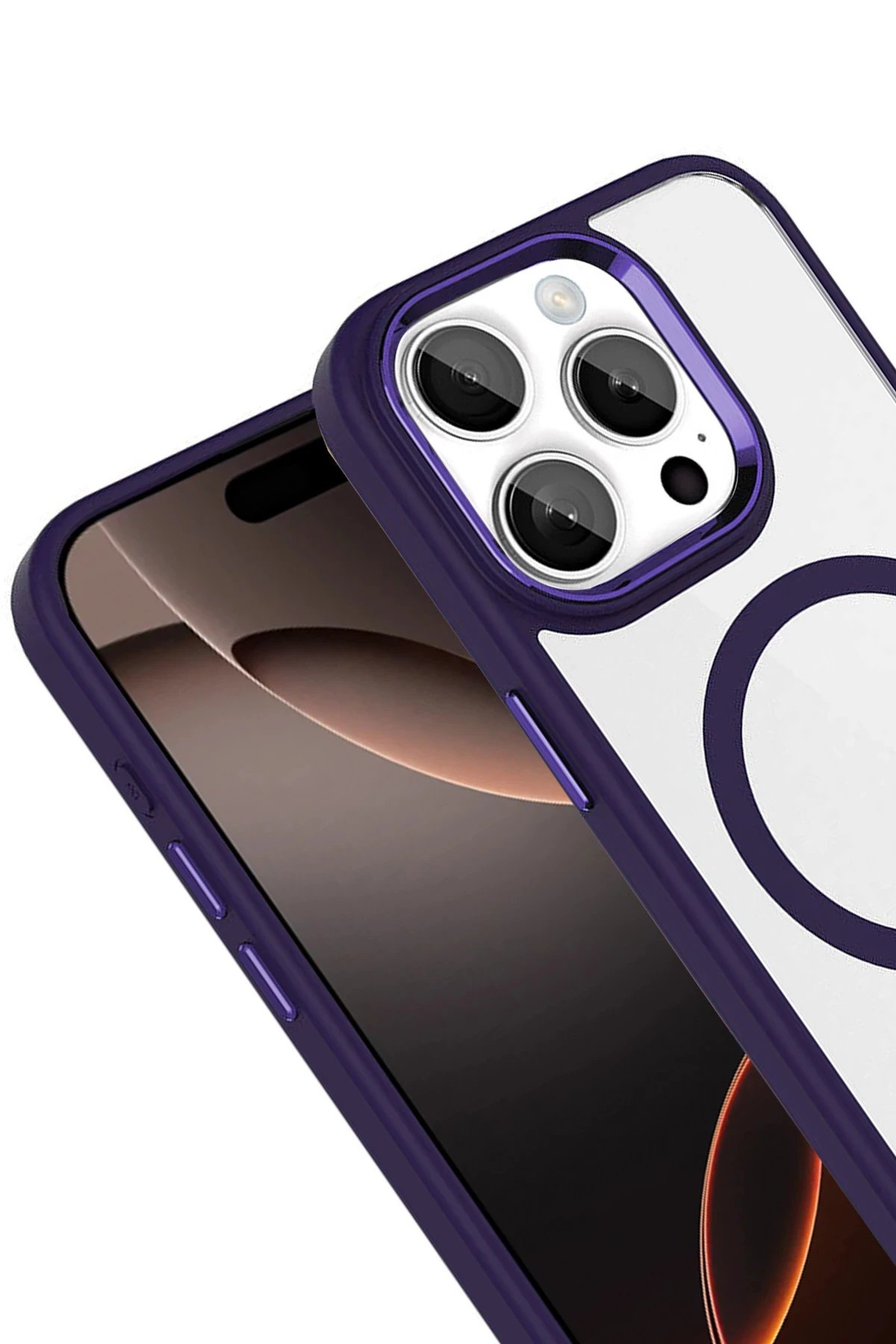 Apple iPhone 15 Pro Max Terea Magsafe Kapak - Derin Mor-(5796) - Görsel 2