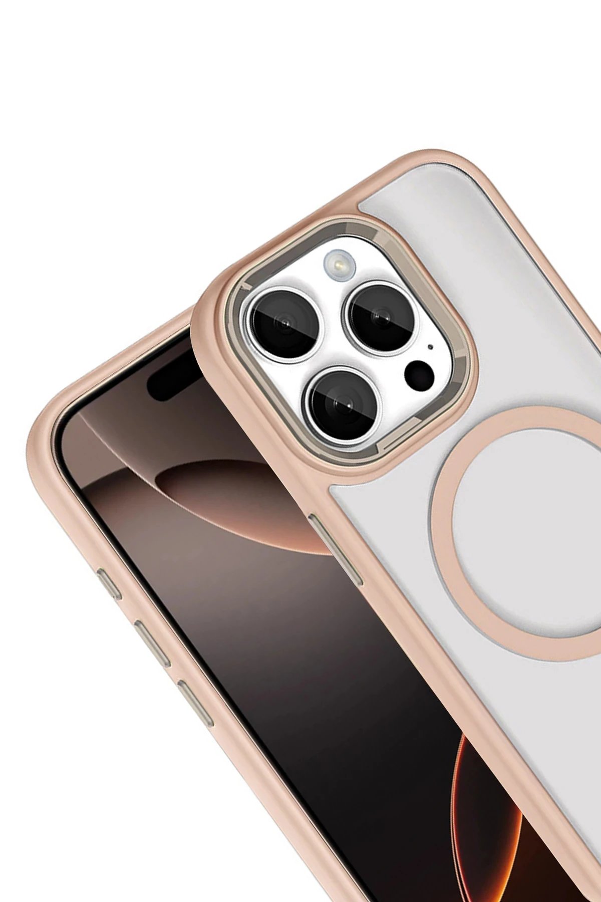 Apple iPhone 15 Pro Max Terea Magsafe Kapak - Gold-(5796) - Görsel 2