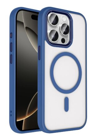 Apple iPhone 15 Pro Max Terea Magsafe Kapak - Lacivert-(5796)