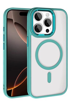 Apple iPhone 15 Pro Max Terea Magsafe Kapak - Yeşil-(5796)