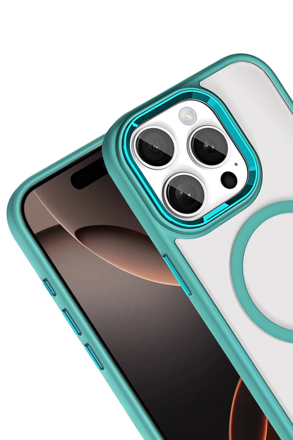 Apple iPhone 15 Pro Max Terea Magsafe Kapak - Yeşil-(5796) - Görsel 2