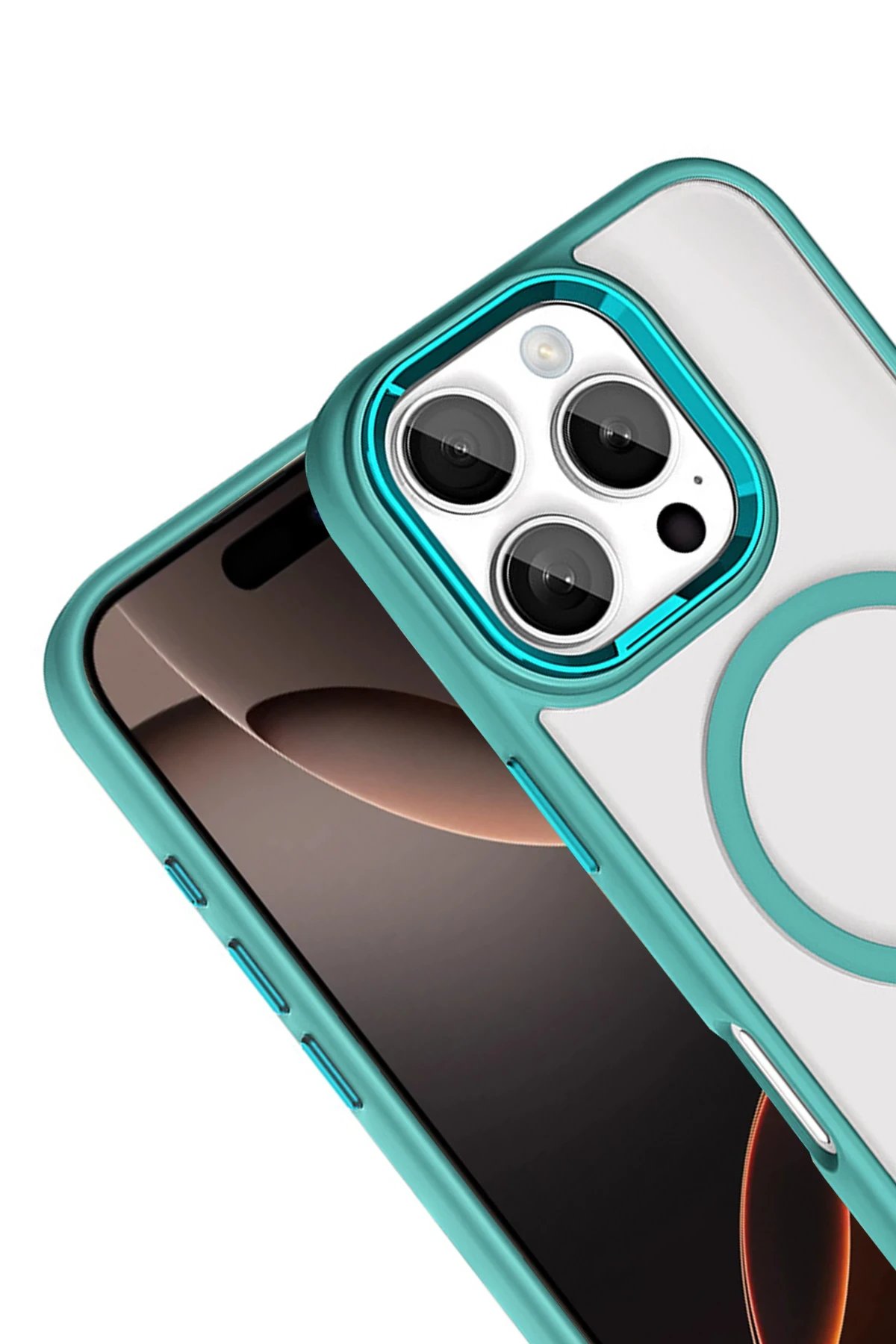 Apple iPhone 16 Pro Max Terea Magsafe Kapak - Yeşil-(5796) - Görsel 2