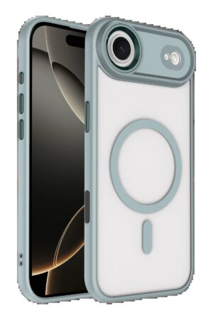 Apple iPhone 17 Air Terea Magsafe Kapak - Gri-(5796)