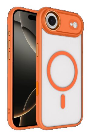 Apple iPhone 17 Air Terea Magsafe Kapak - Turuncu-(5796)