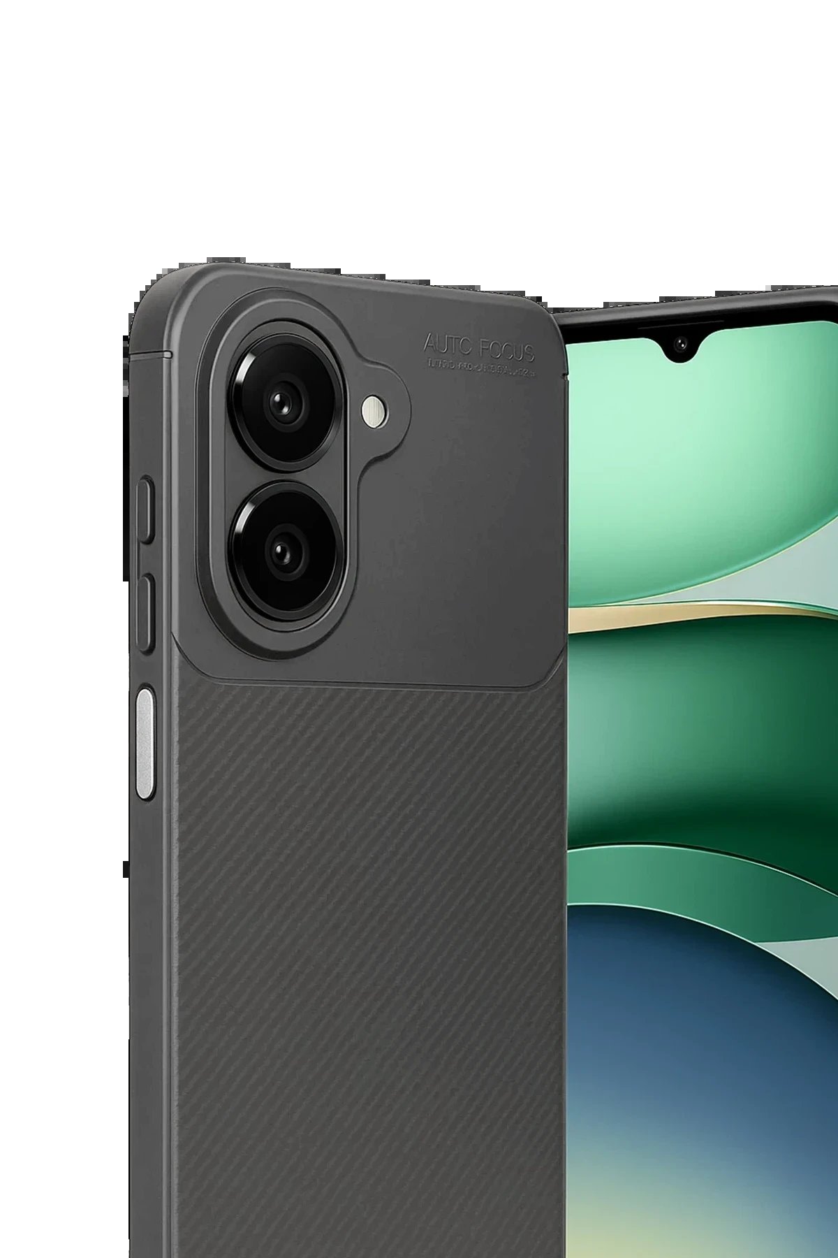 Xiaomi Redmi A5 4G Auto Focus Karbon Kapak - Gri-(5796) - Görsel 2