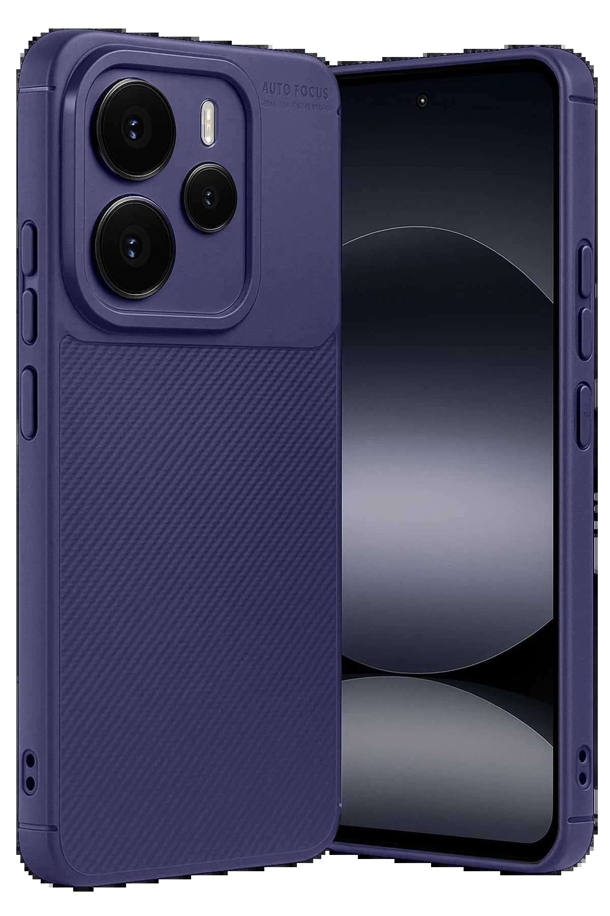 Xiaomi Note 14 5G Auto Focus Karbon Kapak - Lacivert-(5796) - Görsel 3