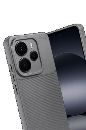 Xiaomi Note 14 5G Auto Focus Karbon Kapak - Gri-(5796)