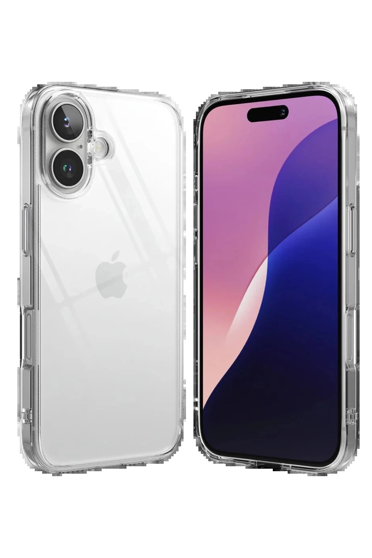 Apple iPhone 17 Lüx Şeffaf Silikon - Şeffaf-(5796)