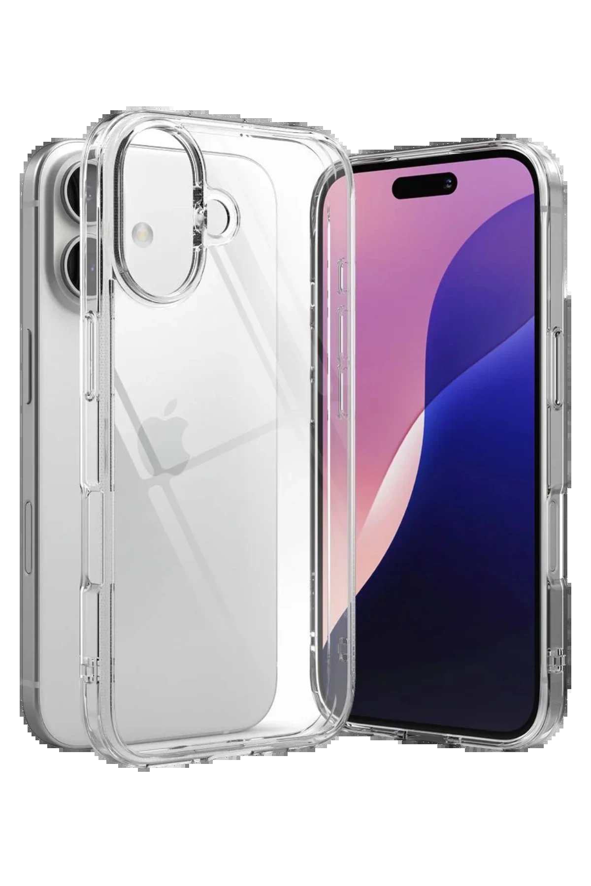 Apple iPhone 17 Lüx Şeffaf Silikon - Şeffaf-(5796) - Görsel 2