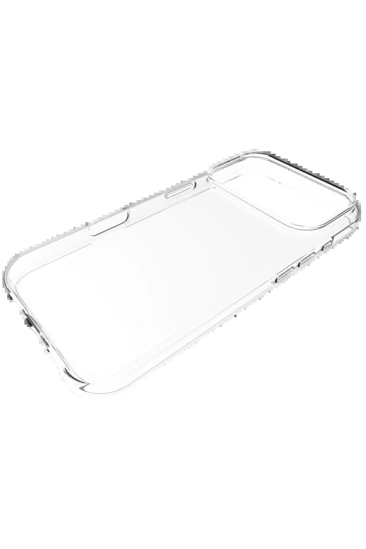 Apple iPhone 17 Pro Max Lüx Şeffaf Silikon - Şeffaf-(5796) - Görsel 3