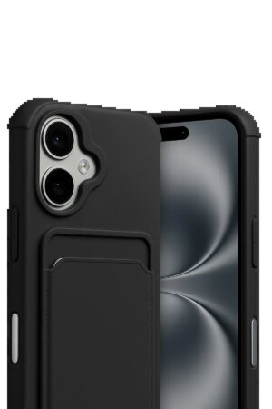 Apple iPhone 17 Kelvin Kartvizitli Silikon - Siyah-(5796)